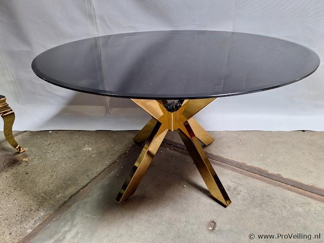 Ronde eettafel - diameter ca. 134 cm; hoogte ca. 77 cm - afbeelding 2 van  4