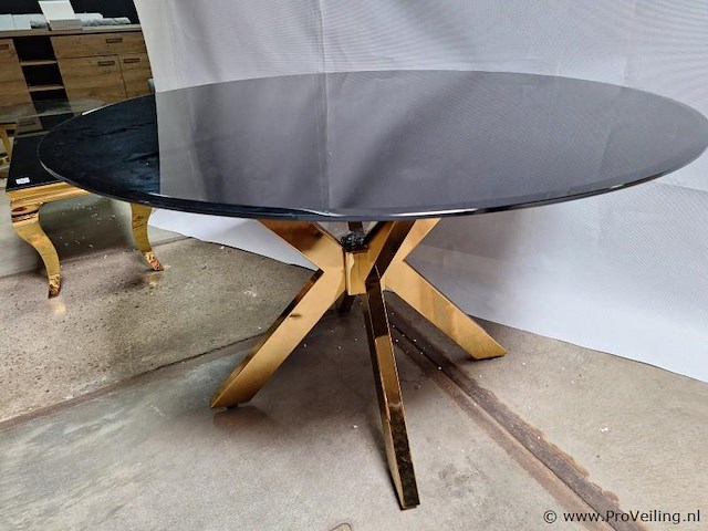 Ronde eettafel - diameter ca. 134 cm; hoogte ca. 77 cm - afbeelding 4 van  4