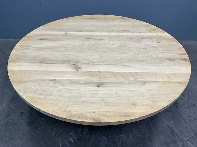 Ronde eiken eetkamertafel 180 cm - afbeelding 2 van  5