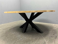 Ronde eiken eetkamertafel 180 cm - afbeelding 3 van  5