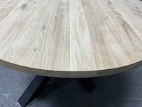 Ronde eiken eetkamertafelblad 140 cm - afbeelding 5 van  5