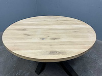 Ronde eiken eetkamertafelblad 140 cm - afbeelding 3 van  5