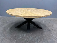 Ronde eiken eetkamertafelblad 160 cm