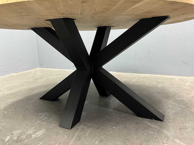 Ronde eiken eetkamertafelblad 160 cm - afbeelding 6 van  6