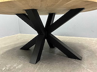 Ronde eiken eetkamertafelblad 160 cm - afbeelding 6 van  6