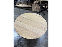 Ronde eiken tafel 130 cm - afbeelding 2 van  2