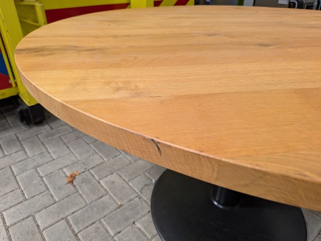 Ronde eiken tafel - afbeelding 3 van  6
