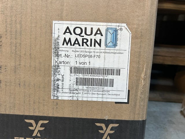 Ronde led badkamerspiegel 70 cm aquamarin, ledsp08-f70 - afbeelding 3 van  3