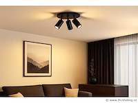 Ronde opbouwspot gu10 fitting armatuur– 3 draaibare (x6) - afbeelding 1 van  6