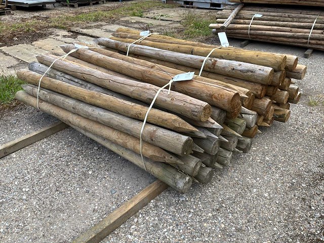 Ronde palen 1800xø100-80mm (60x) - afbeelding 2 van  5