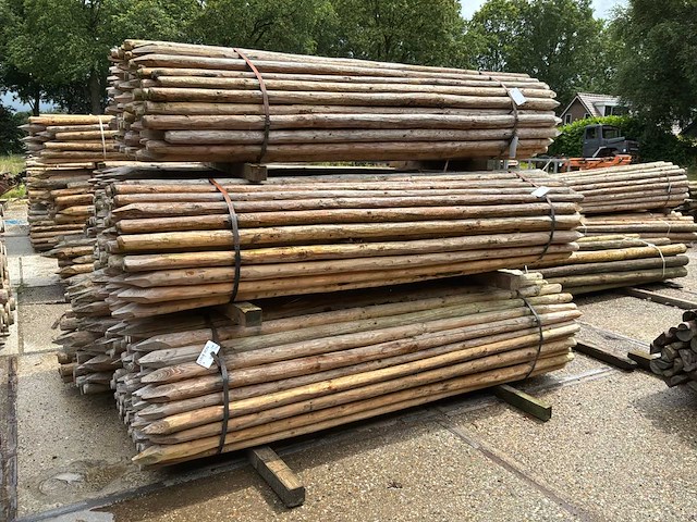 Ronde palen 2500xø50-60mm (500x) - afbeelding 1 van  6