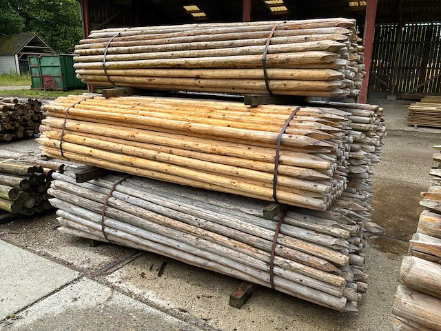 Ronde palen 2500xø50-60mm (500x) - afbeelding 3 van  6