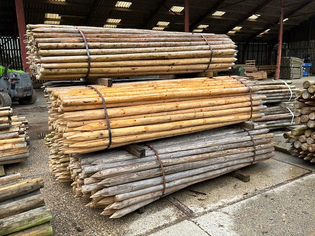 Ronde palen 2500xø50-60mm (500x) - afbeelding 4 van  6