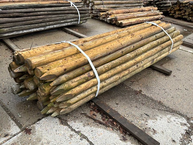 Ronde palen 2500xø90-60mm (47x) - afbeelding 1 van  5