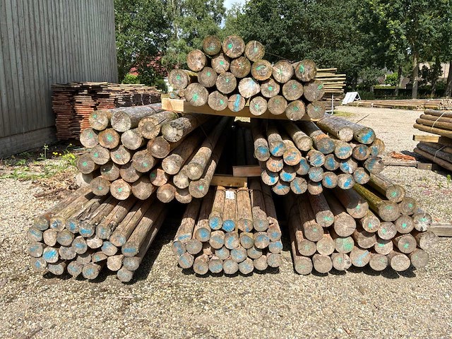 Ronde palen 4000x100-80mm (145x) - afbeelding 4 van  4