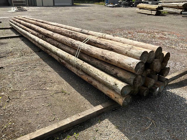 Ronde palen 7000xø130-80mm (28x) - afbeelding 2 van  4