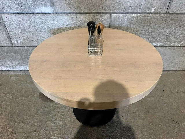 Ronde restauranttafel ø 100 cm (2x) - afbeelding 4 van  7