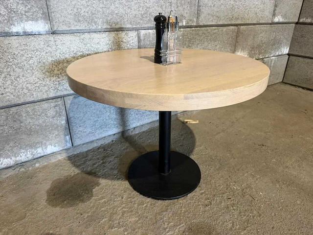 Ronde restauranttafel ø 100 cm (2x) - afbeelding 5 van  7