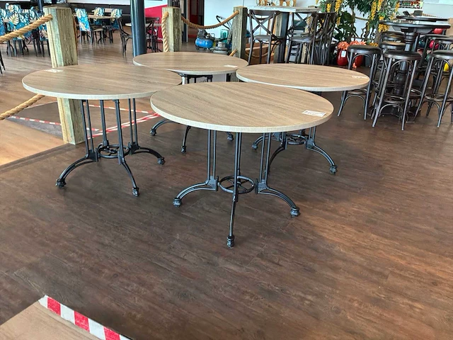 Ronde restauranttafel (4x) - afbeelding 3 van  4