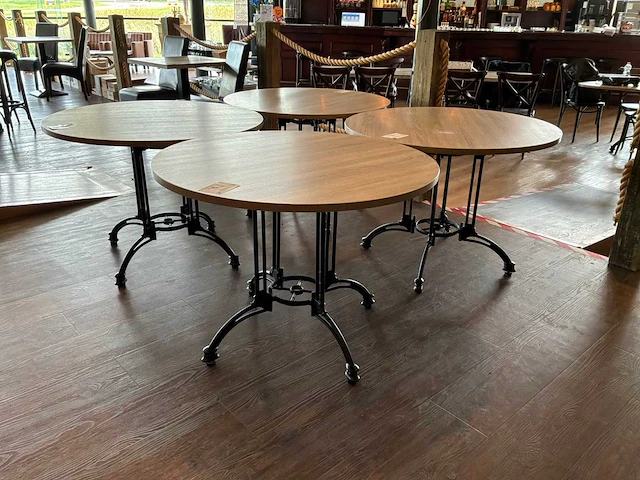 Ronde restauranttafel (4x) - afbeelding 1 van  4
