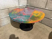 Ronde restauranttafel "graffiti"