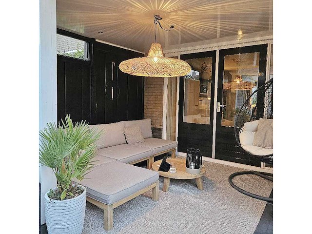 Ronde rotan hanglamp jerico – 4shine - afbeelding 2 van  2