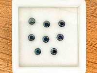 Ronde saffieren 2.41 carat natuurlijk