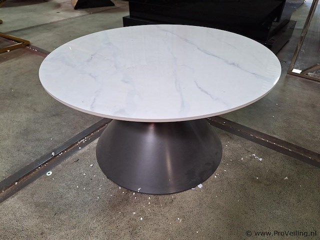 Ronde salontafel - diameter ca. 75 cm; hoogte ca. 40 cm - afbeelding 1 van  5
