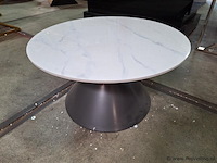 Ronde salontafel - diameter ca. 75 cm; hoogte ca. 40 cm - afbeelding 1 van  5