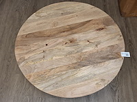 Ronde salontafel, mangohout - afbeelding 2 van  3