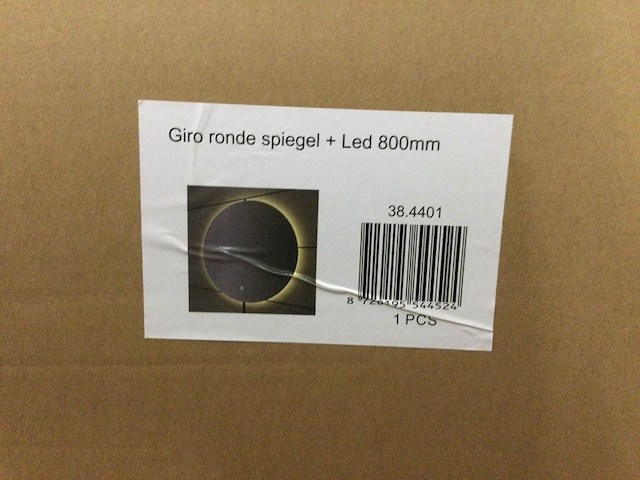 Ronde spiegel dorsnee 80 cm + led wb, 38.4401 - afbeelding 3 van  3