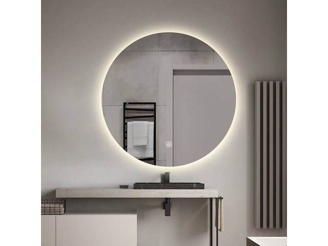 Ronde spiegel met led verlichting 120 cm saniclear - afbeelding 1 van  5
