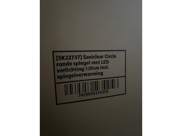 Ronde spiegel met led verlichting 120 cm saniclear - afbeelding 4 van  5