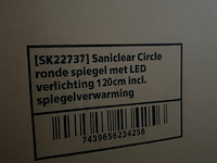 Ronde spiegel met led verlichting 120 cm saniclear - afbeelding 4 van  5
