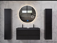 Ronde spiegel met led verlichting & bluetooth - ø80 cm - afbeelding 2 van  12