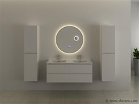 Ronde spiegel met led verlichting & bluetooth - ø80 cm - afbeelding 3 van  12