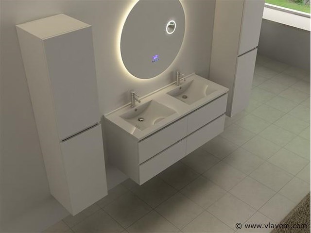 Ronde spiegel met led verlichting & bluetooth - ø80 cm - afbeelding 10 van  12