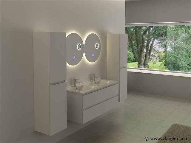 Ronde spiegel met led verlichting - afbeelding 3 van  4