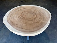 Ronde suar boomstam tafel - afbeelding 3 van  3