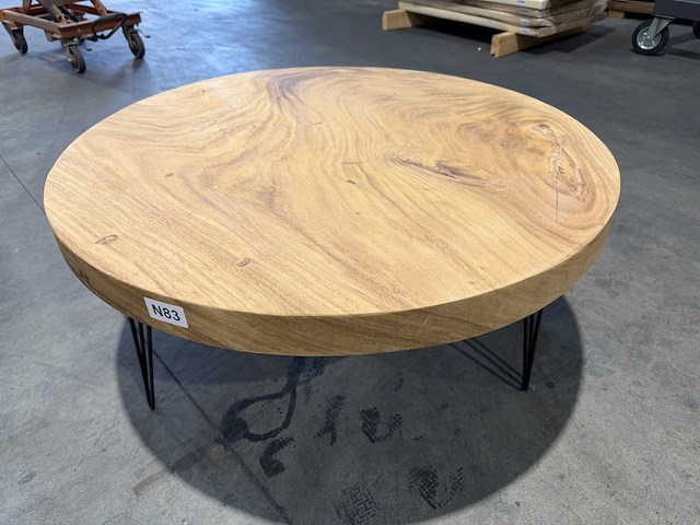 Ronde suar salontafel 110cm. - afbeelding 2 van  4