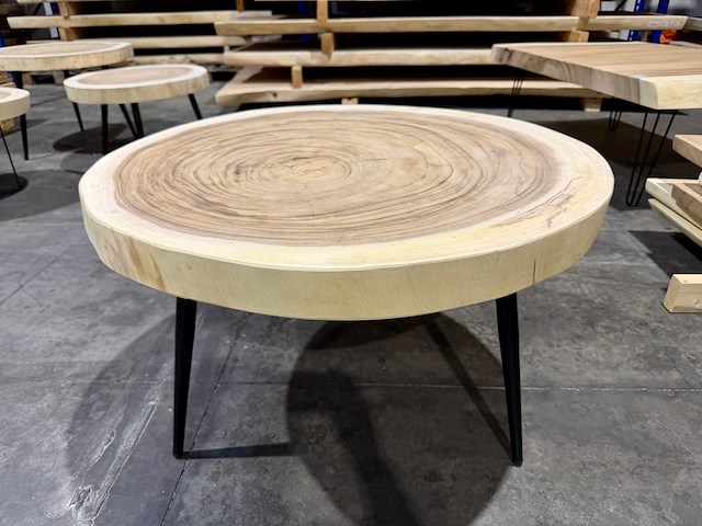 Ronde suar salontafel - afbeelding 1 van  3