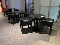 Ronde tafels met kruk (3x)