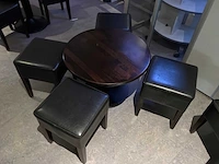 Ronde tafels met kruk (3x) - afbeelding 4 van  5