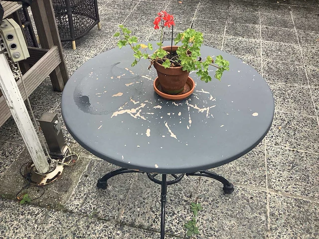Ronde terras tafel - terrace tables (4x) - afbeelding 1 van  3