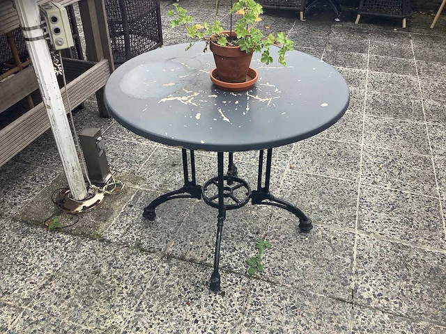 Ronde terras tafel - terrace tables (4x) - afbeelding 2 van  3