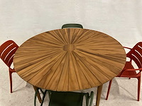 Ronde tuinset 150 cm met 4 stoelen - afbeelding 1 van  2