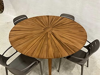 Ronde tuinset 150 cm met 4 stoelen - afbeelding 3 van  4