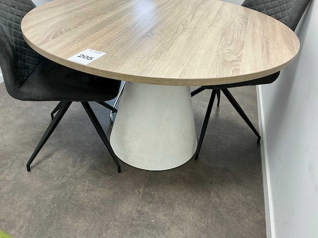 Ronde vergadertafel met 4 vergaderstoelen - afbeelding 3 van  8