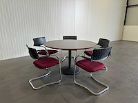 Ronde vergadertafel met 5 stoelen - afbeelding 1 van  6