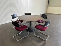 Ronde vergadertafel met 5 stoelen - afbeelding 3 van  6